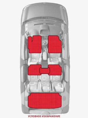 ЭВА коврики «Queen Lux» комплект для Volkswagen Caravelle
